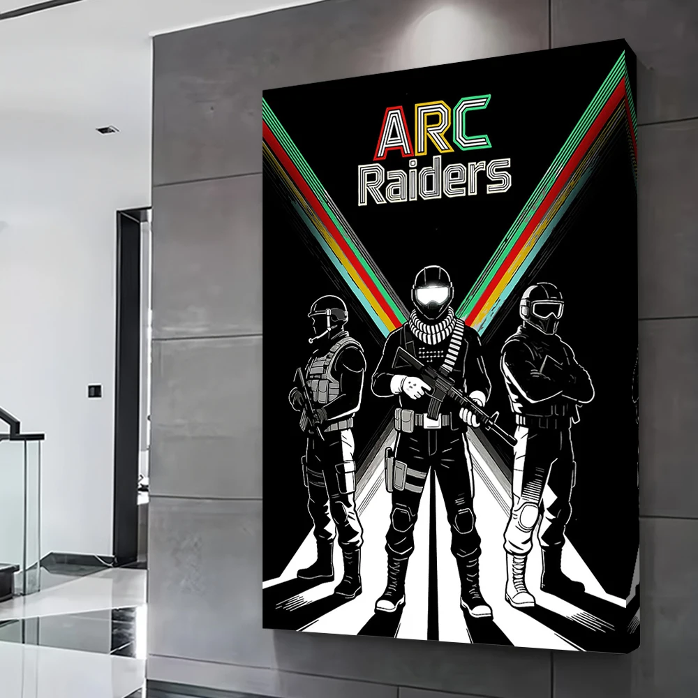 ARC Raiders Team Printed Poster Customizable Pictures Wall Art Canvas Painting Gift for Decorative Picture Gaming Decoration