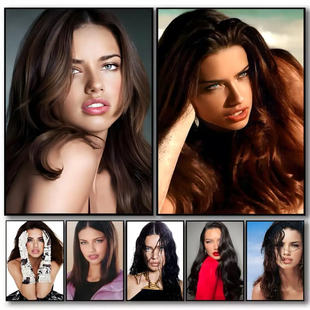 Model Adriana Lima-s Poster High-definition  poster stickers, suitable for bedroom, living room, home decoration