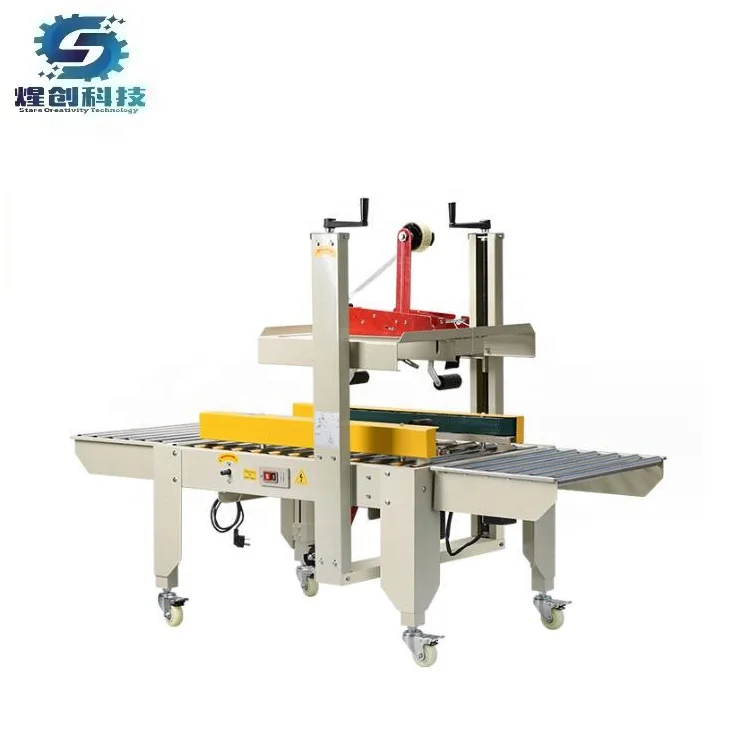 Cheaper Small Semi Auto Carton Box Sealer Packing Tapping Sealing Machine