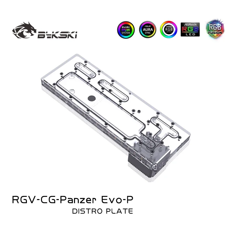 

BYKSKI Acrylic Distro Plate use for COUGAR Panzer Evo Computer Case / 3PIN 5V D-RGB / Combo DDC Pump Cool Water Channel Solution