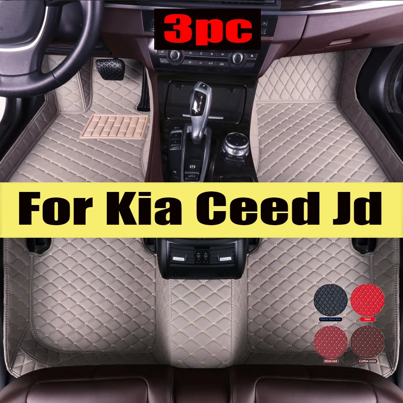 

Car Floor Mat For Kia Ceed Jd 2014 2015 2016 2017 2018 2019 2020 Man Non-Slip Luxury Woman Foot Pad Auto Interior Rugs Accessory