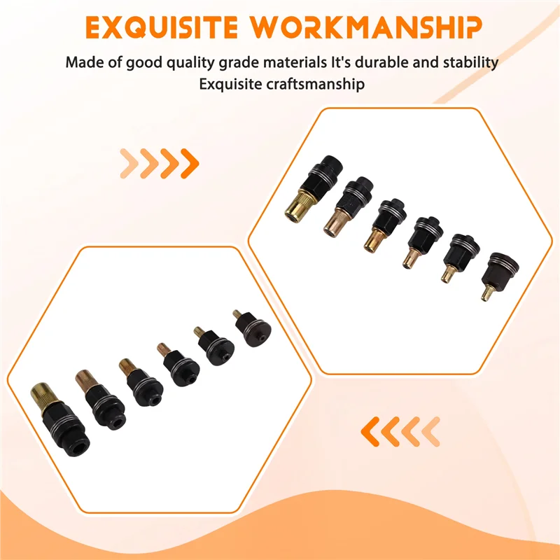 ABZY-Hand Rivet Nut Tool Hand Riveting Tool Nuts Adapter Tool For Nuts M3 M4 M5 M6 M8 M10 M12 Riveter Tool