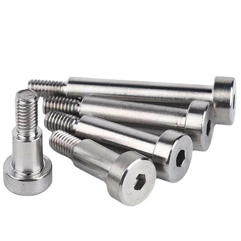 2pcs-10pcs M2 M2.5 M3 M4 M5 M6 M8 M10 Inner Hex shaft Shoulder Screw 304 Stainless Steel Plug Limit Screw Cup Head Bearing Bolt