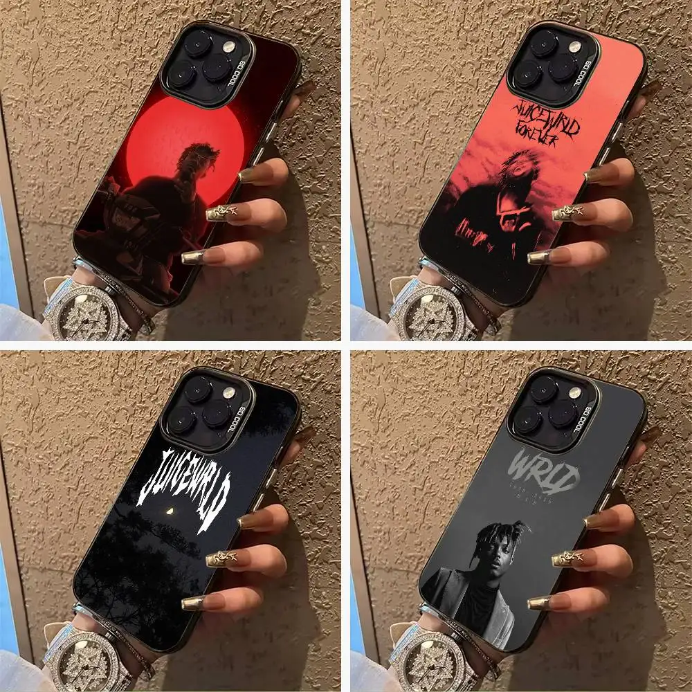 

Rapper -999 J-Juice W-WRLD Phone Case For IPhone17 16 11 12 13 14 15 16 Pro Max Plus Cover Colored Silver Funda Bumber