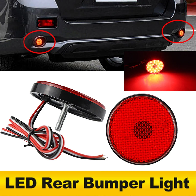 2pcs led Rear Bumper Reflector Light For Toyota Highlander 08-10 Sequoia Noah Fortuner For Mitsubithi ASX OEM# 81910-89105