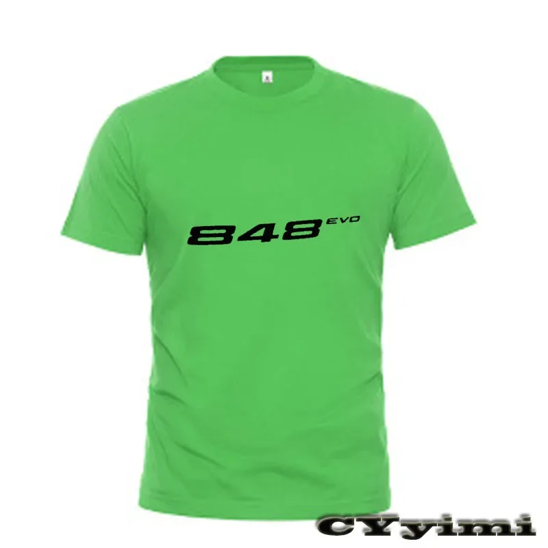 For  848 EVO T Shirt Men New LOGO T-shirt 100% Cotton Summer Short Sleeve Round Neck Tees Male