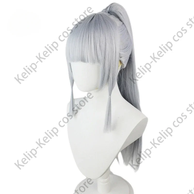 Женский костюм для косплея Kamisato от в наличии Ayaka, костюм для тренировок Fanart Doujin, кимоно Genshin Impact, полный парик на Хэллоуин