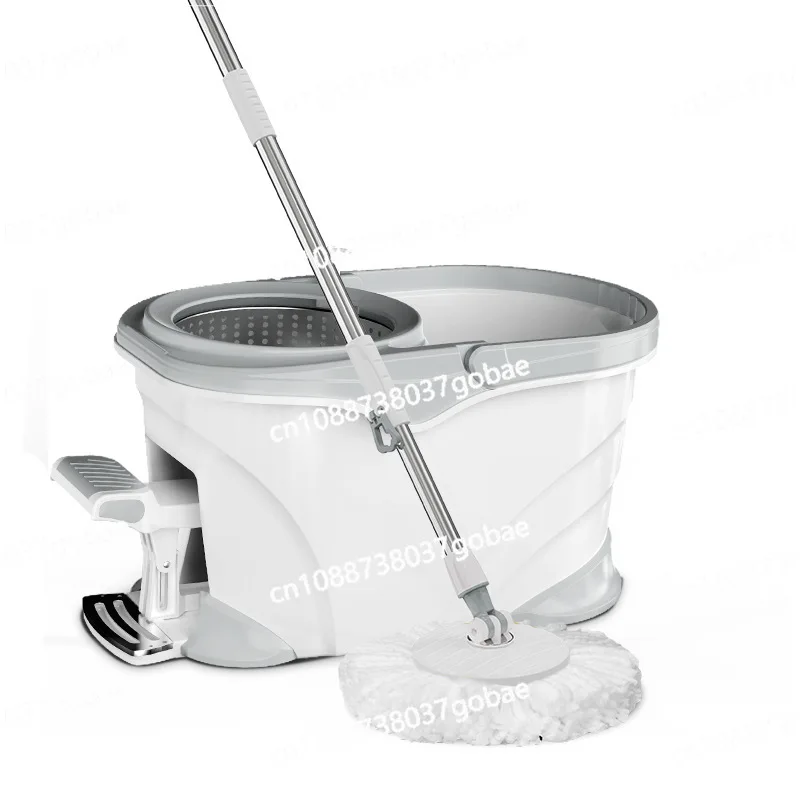 

Foot Step Household Cleaning Four Drive Rotary Mop with Foot Pedal