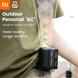 Youpin Xiaomi Camping Leaf Less Waist Mounted Electric Fan Students Outdoor Handheld Portable Mini Waist Mounted Leaf Less Fan