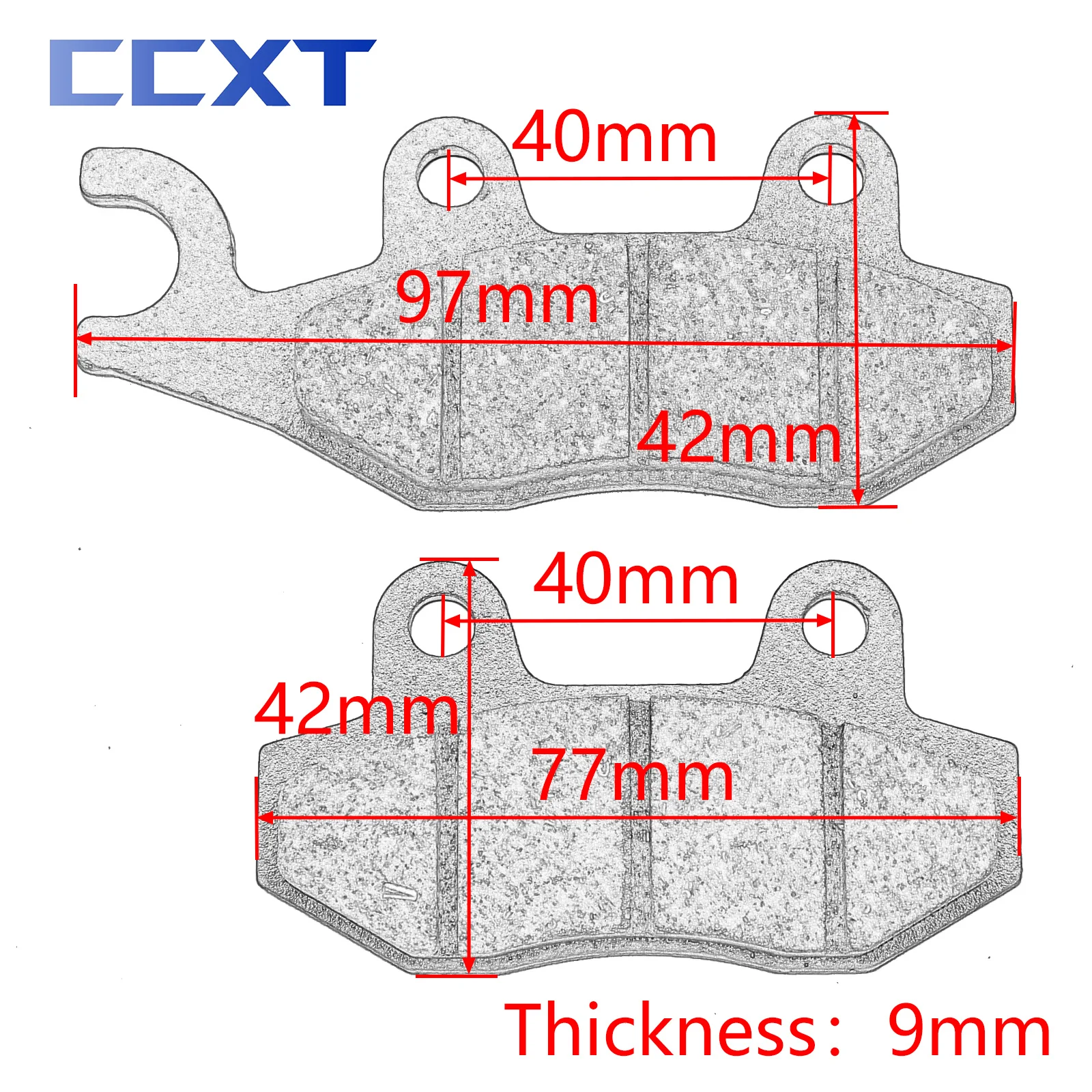 Pastillas de freno delanteras y traseras para motocicleta Yamaha YFM 700R YFM700R Raptor 700 2006-2015 YXR450 Rhino YXR 660 2004-2007 Accesorios
