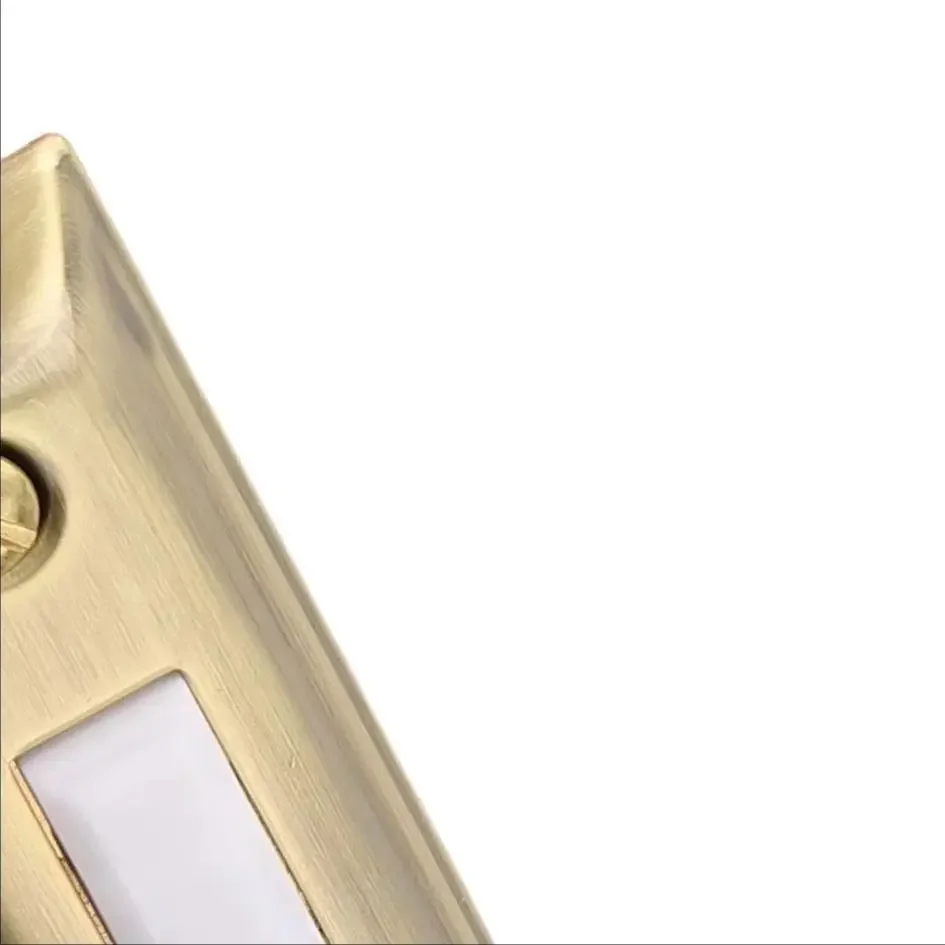 Metal Doorbell Button Wall Mounted Antique Brass Lighted Metal Door Bell Doorbell Push Button Switch Doorbell Switch Doorbell