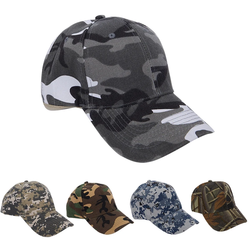 Adjustable Baseball Cap Tactical Summer Sunscreen Hat Camouflage Military Army Camo Airsoft Hunting Camping Hiking Fishing Caps