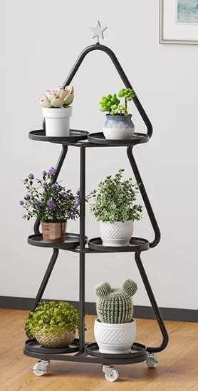 Storage Rack Balcony Iron Flower Shelf Living Room floor standing Multi-Layer Flower Pot Bracket