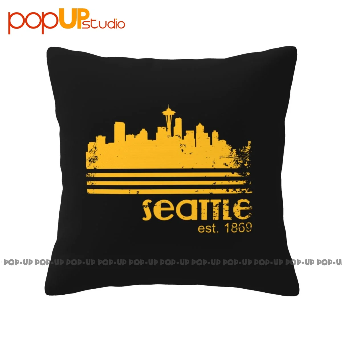 Soft City Of Seattle Washington Tacoma Pillowcase Throw Pillow Cover Creative Anti-Mite For Bedroom