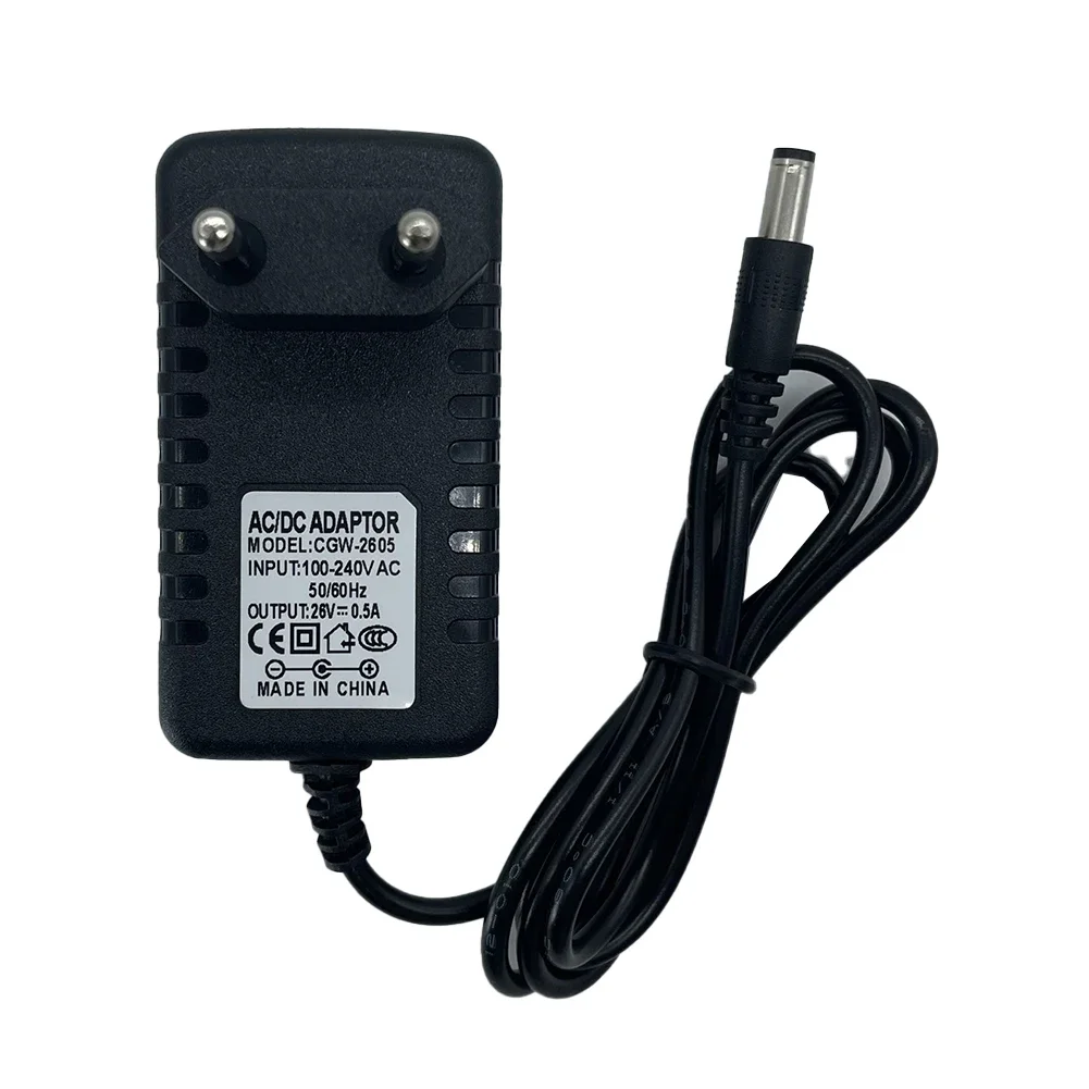 Adaptador de cabo de carregamento 26v plugue da ue para grundig vcp3830 aspirador de pó portátil sem fio carregador acessórios