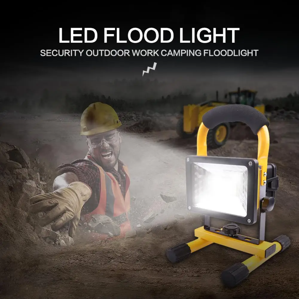 Led Portable Spotlight Rechargeable 18650 Battery COB Outdoor searchlight Work Light Lamp For Hunting Camping led Flashlight