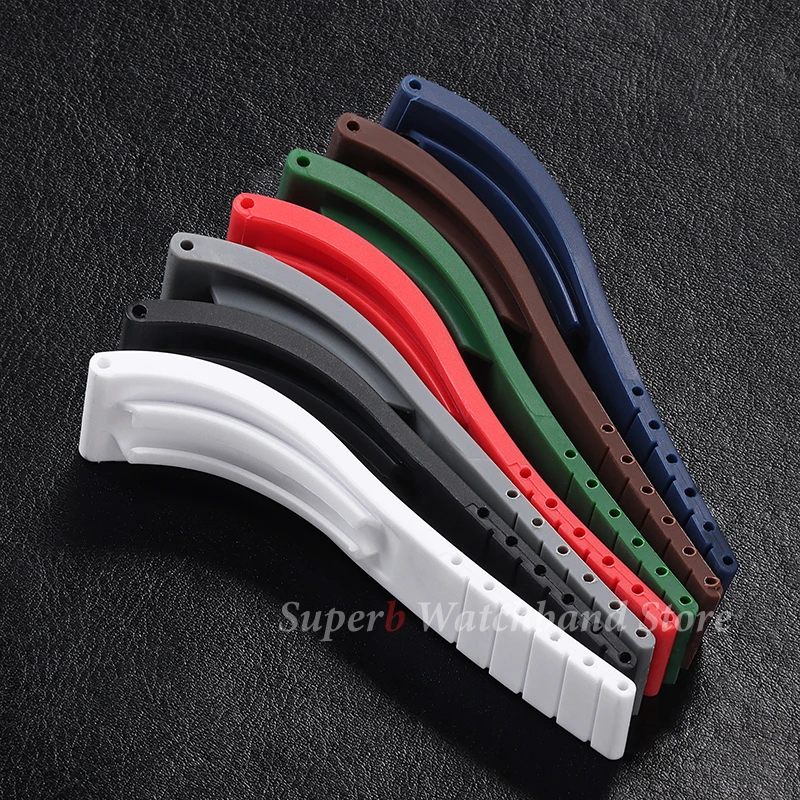 สายนาฬิกายางขนาด 20 มม. สําหรับ Rolex Water Ghost สายนาฬิกาสําหรับ Rolex Daytona Submariner GMT สร้อยข้อมือซิลิโคนกันน้ํา