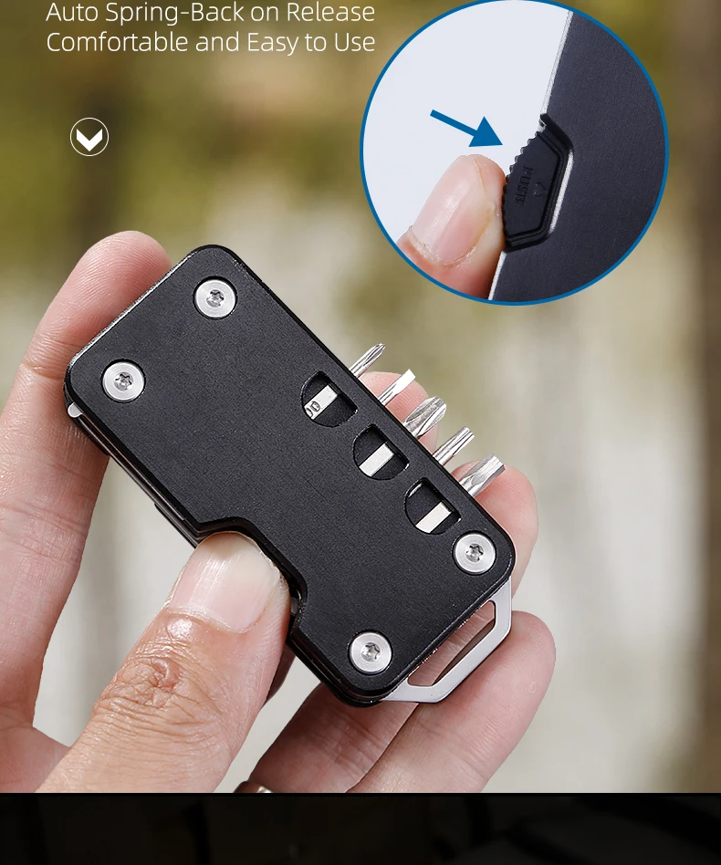 LETGOS Mini-Taschenmesser 12-in-1 Multitool, EDC Klappmesser Überlebenswerkzeug für Outdoor-Camping und Wandern, Cooles Geschenk für Männer und Väter – Detail 9