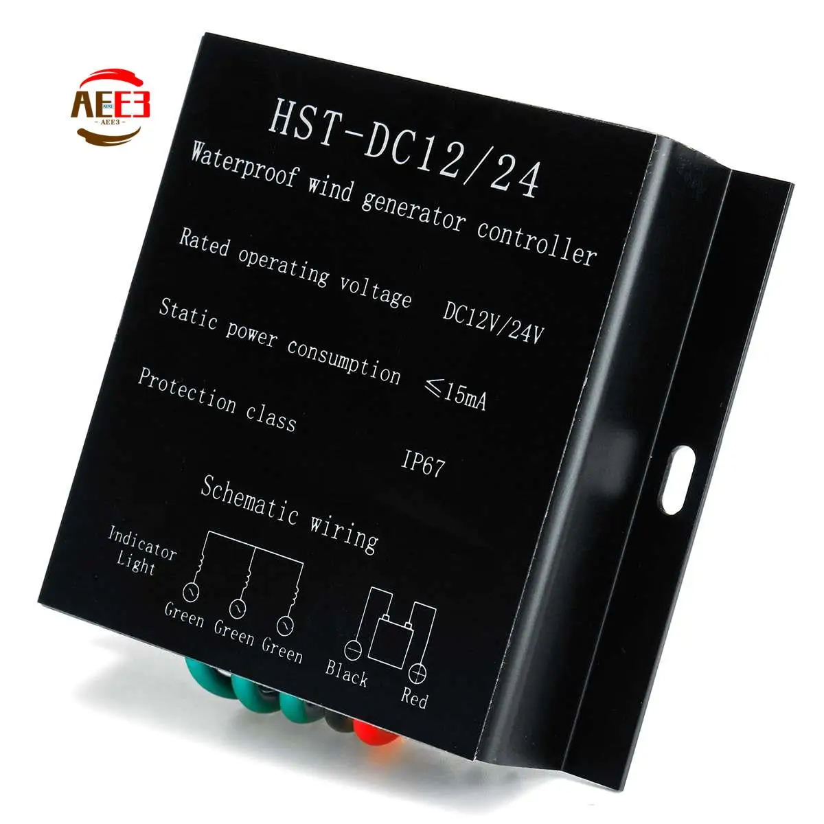 AEE3-12V/24V 9000W Wind Turbines Generator Controller Waterproof Battery Charge Overvoltage Protection Controller Regulator