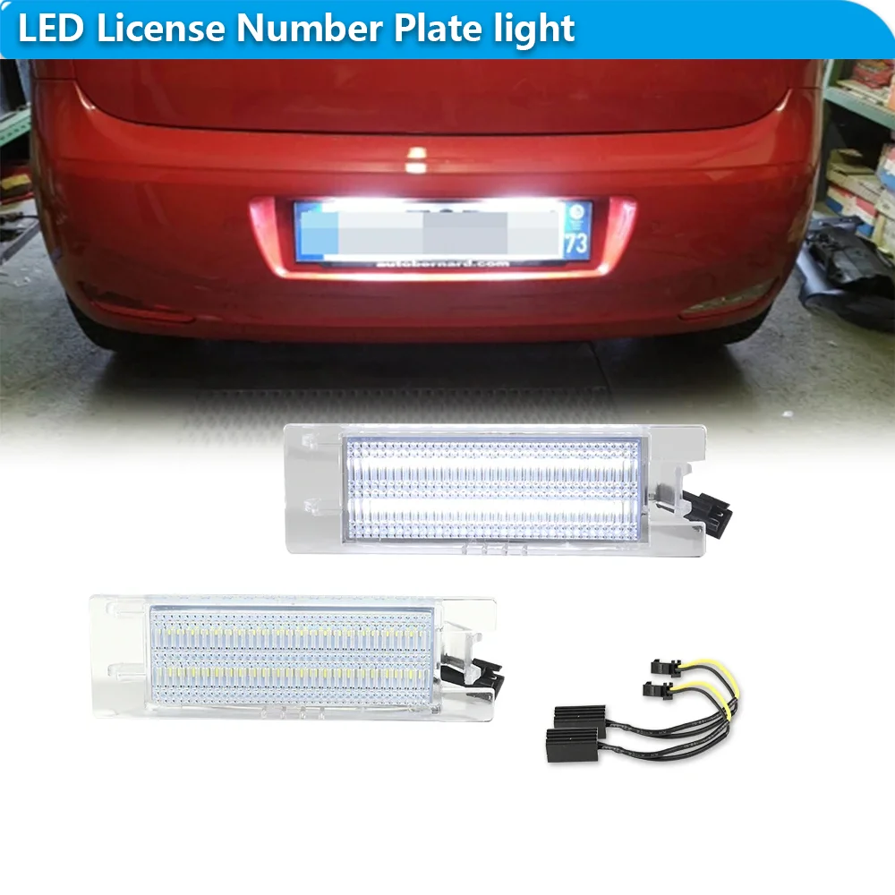 

Для Jeep Renegade 2015-up Для Fiat 500X SUV 2016-up Ксеноновые белые светодиодные фонари номерного знака автомобиля в сборе без ошибок Canbus