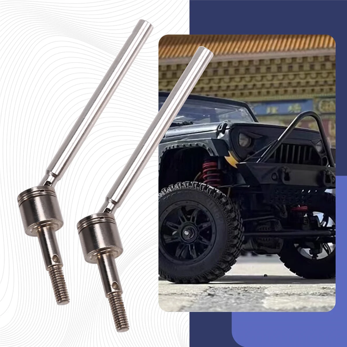 

【Price Drop】RC Car Upgrade Toy Car Front Axle Drive Shaft Kit for 1/12 MN128 MN86 G500 RC Car Upgrade Parts