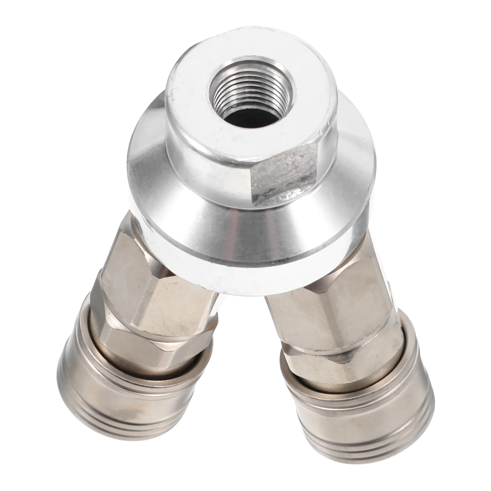 

Pneumatic Connector 3 Way Manifold Quick Coupler Steel Air Compressor Fittings Hose Splitter Connectors Air
