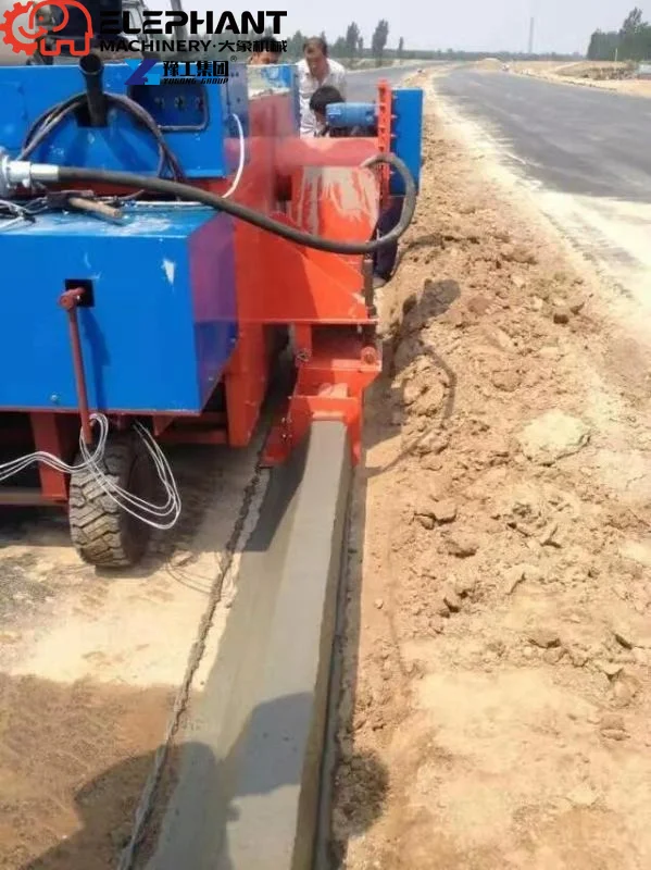 Roadside Curb Slipform Machine Single-Pass Operation 70% Labor Reduction Concrete Curb Extruder for Parking Lot Bicycle Lane