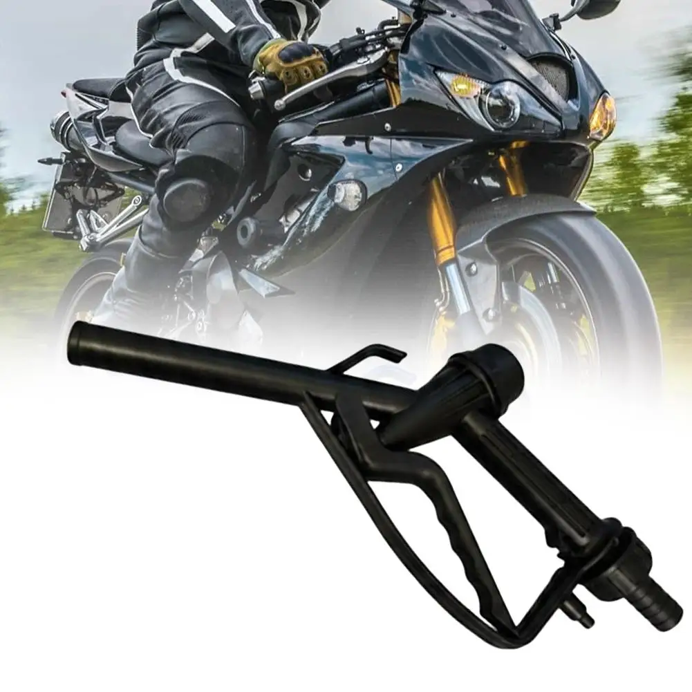 Manual Plastic Heavy Duty Fuel Nozzle Gun 13.8 Inches Straight Spout Diesel Gasoline Dispenser Gun With Hook