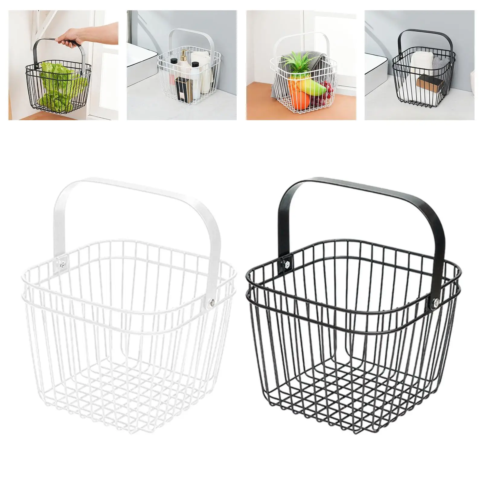 

Storage Basket Versatile Cosmetic Basket for Countertop Living Room Cabinet