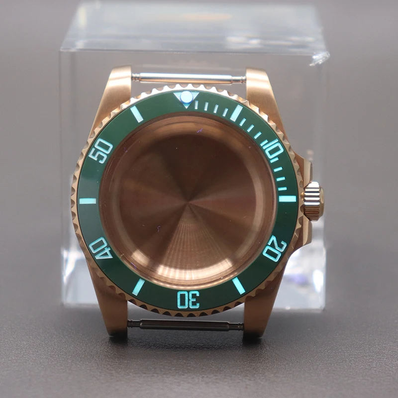 

NH35 40mm SUB Watch Case C3 Luminous Ceramic Bezel For Seiko NH34 NH35 NH36 NH38 4R36 Miyota 8215 ETA 2824 Movement 120 clicks