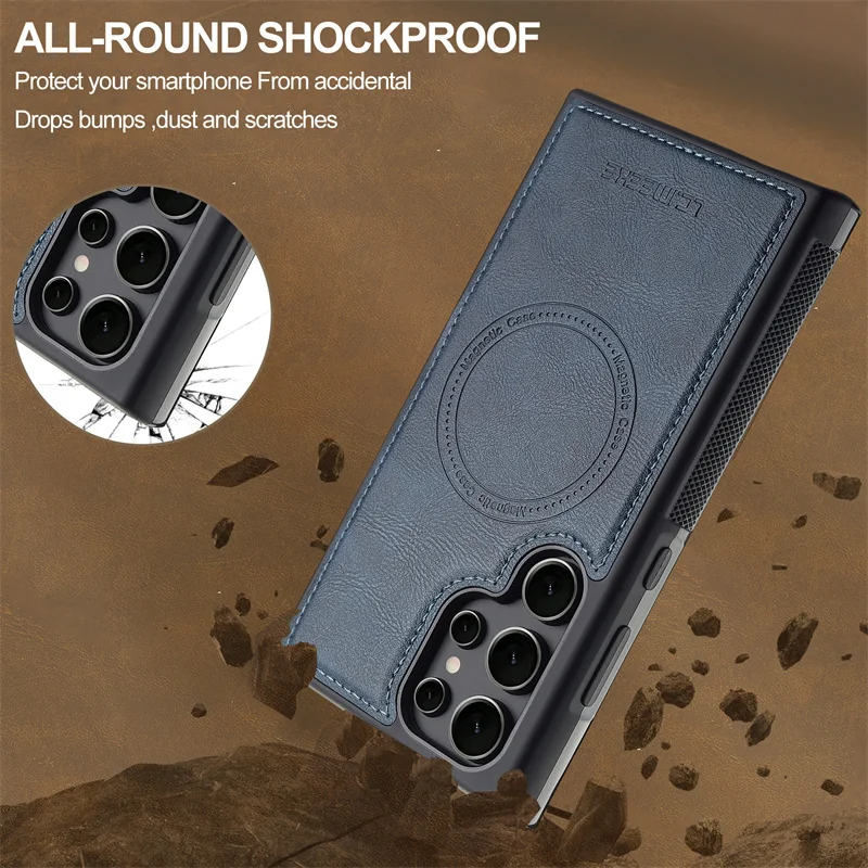 حافظة لهاتف سامسونج S25 Edge لهاتف سامسونج جالاكسي S24 الترا حافظة لهاتف جالاكسي S23 S21 S20 FE 5G حافظة لهاتف سامسونج S22 Plus غطاء خلفي 5G