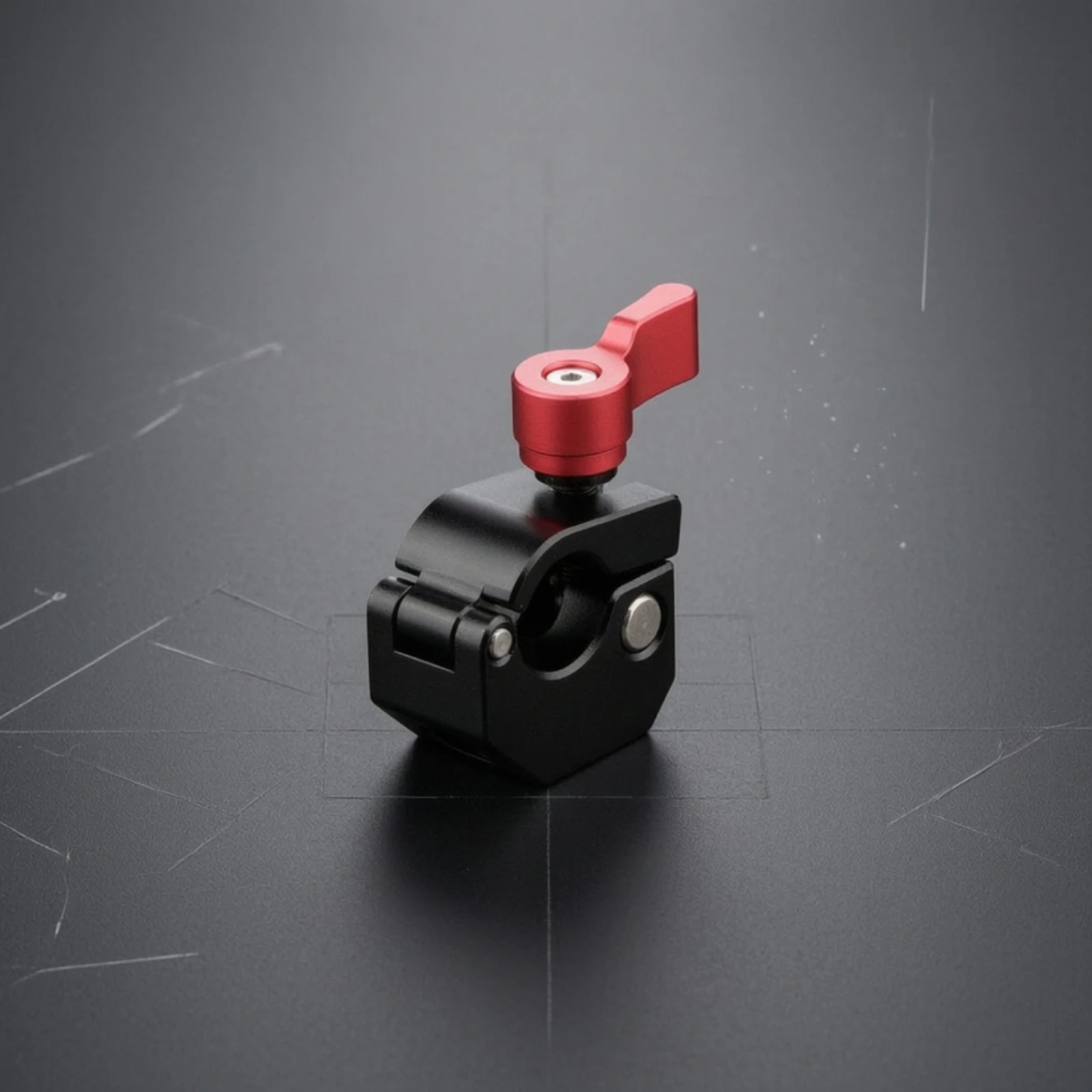 15mm Rod Clamp Lightweight Single-Hole Tube Clamp Sturdy Slim for Videographers, Camera Rig, DSLR Setup