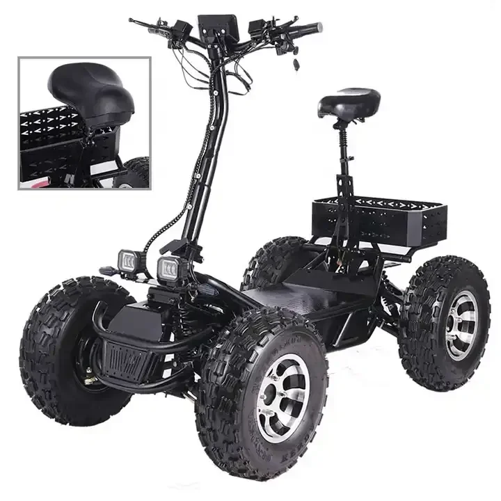 Long Range 50Ah 80Ah Four Wheeler Bikes Electric Off Road 21Inch 60V 8000W Speed 50Kh Atvs Electric Quad Bike Adult ATV Bike