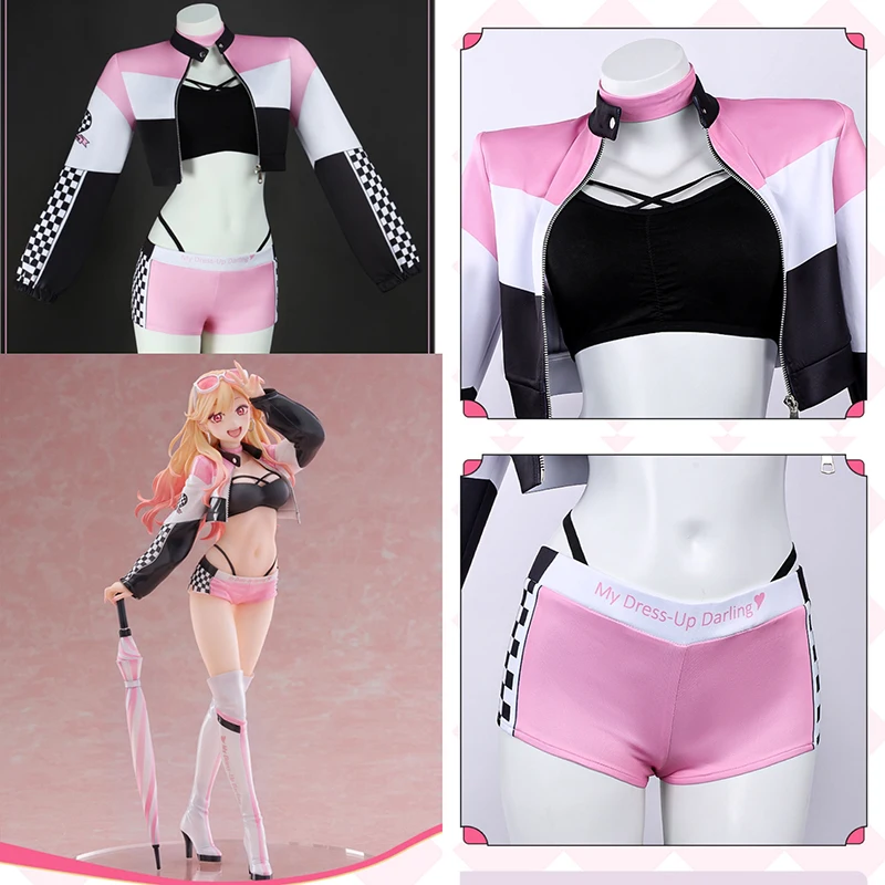 

Cute Anime My Dress Up Darling Marin Kitagawa Cosplay Costume Cool Girl Streetwear Halloween Party Carnival Outfit For Woman