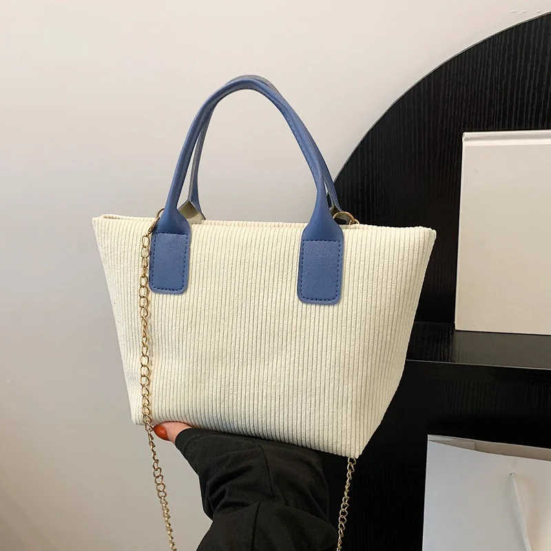 

Модная Вельветовая женская сумка 2024, трендовые новые сумки, нишевые универсальные сумки-ведра через плечо, женские сумки через плечо с нейлоновой ручкой