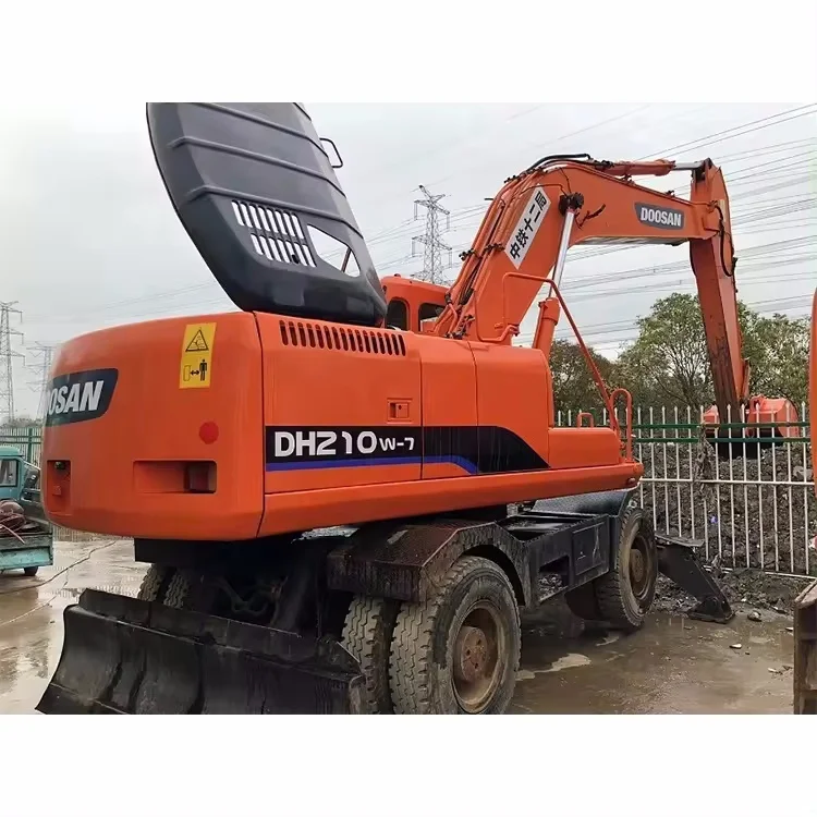 Used Doosan DH210W-7 Wheel Excavator For Sale Daewoo/ Used Doosan 210 Wheel Excavators Korea