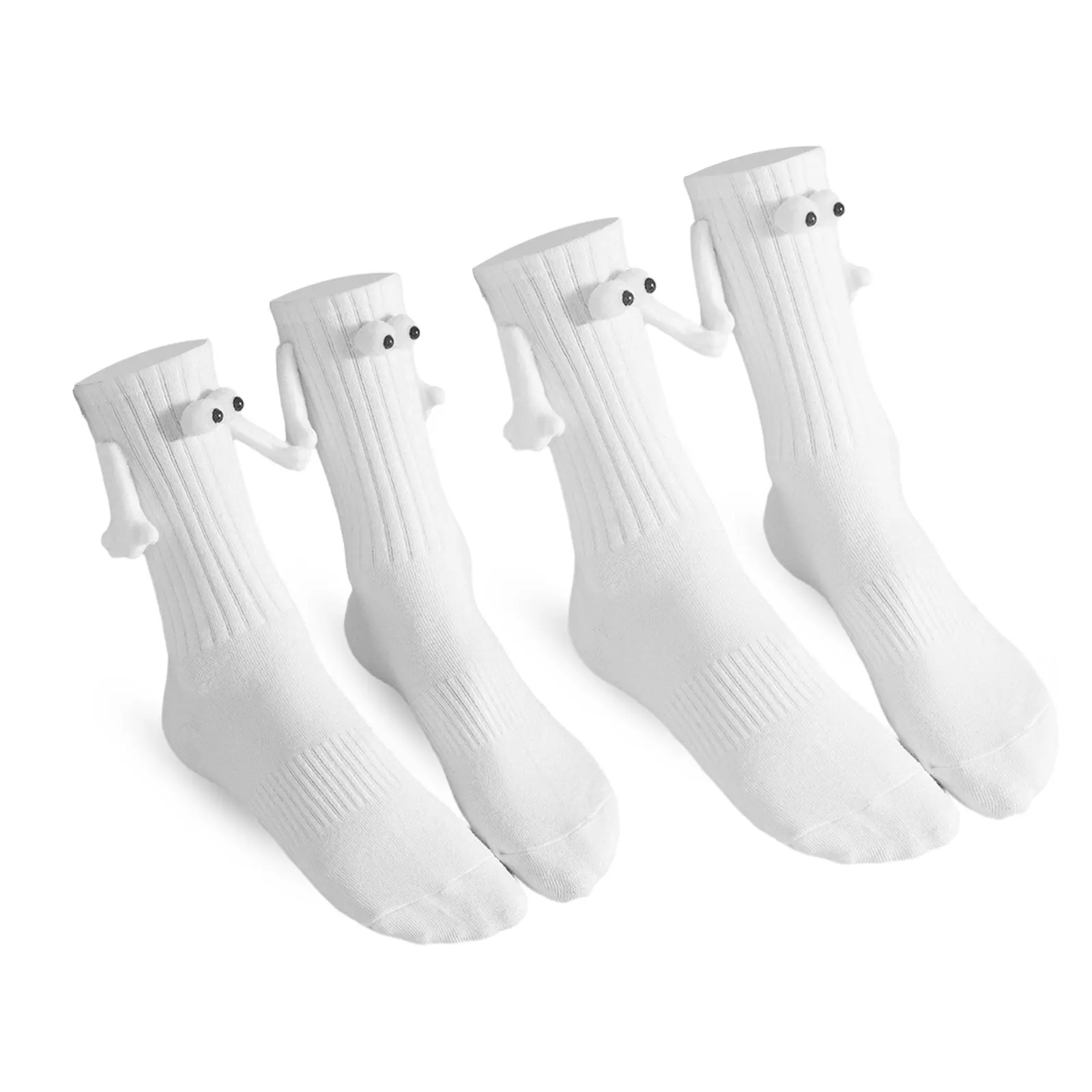 4piece Elasticity Long Socks Fine Stitching And Polyester-cotton Made For All Feet Shape Couple Sock