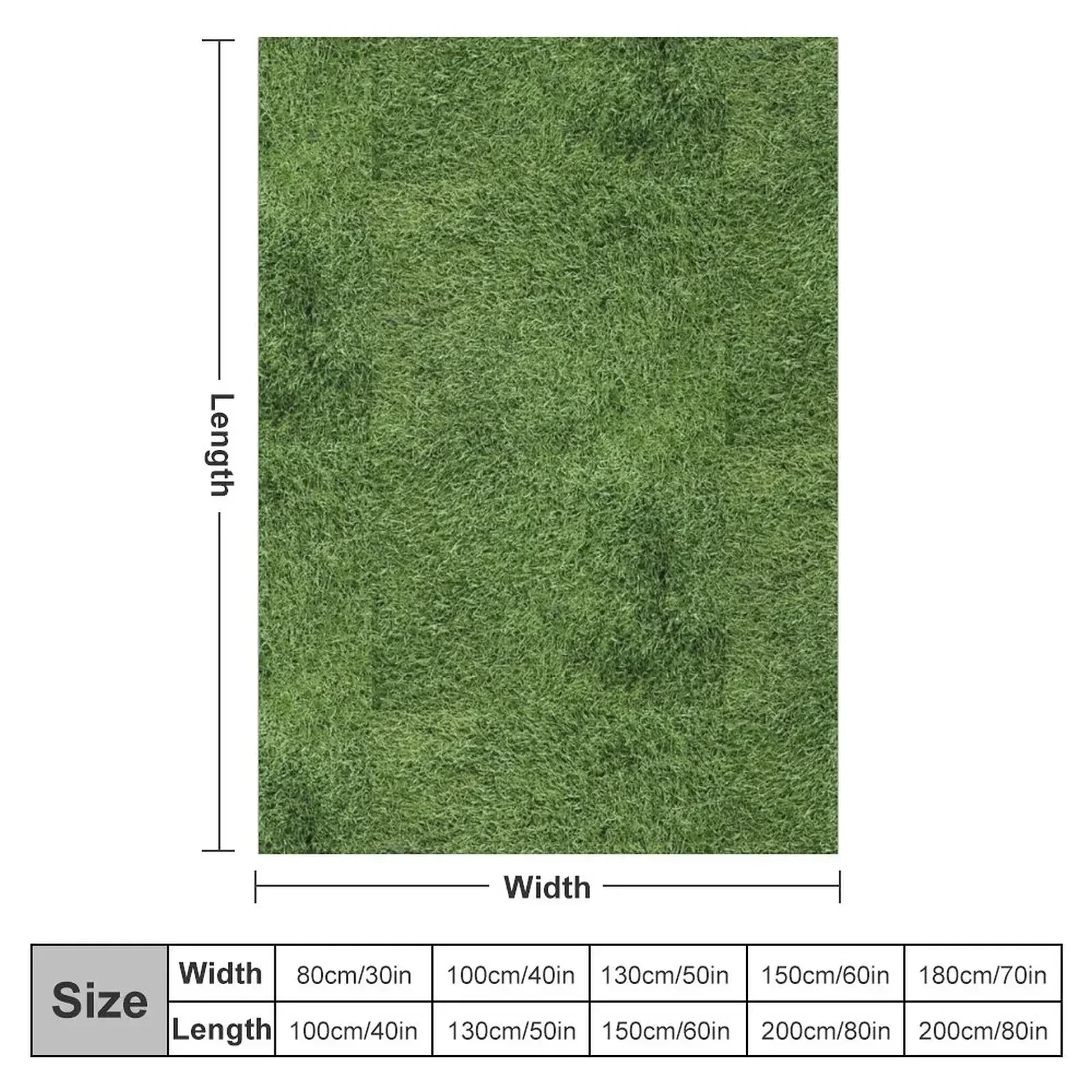 Astroturf Lush Green Turf Grass Athletic Field Texture Throw Blanket Moving Furrys Blankets