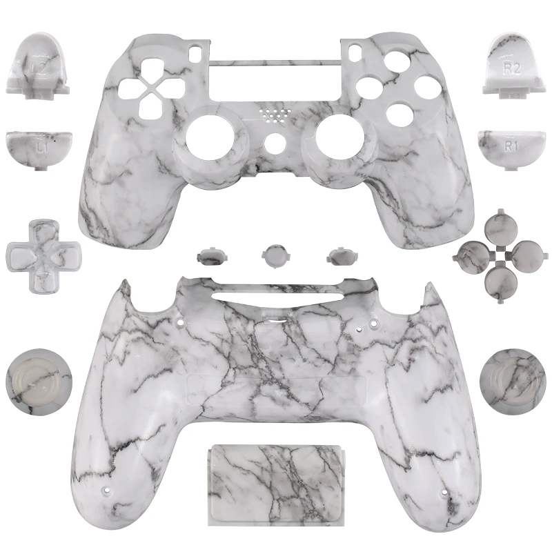 Daten Frosch Ersatz Shell Gehäuse Abdeckung Fall für Playstation 4 Slim Buttons Mod Kit für Sony PS4 Slim Controller Zubehör