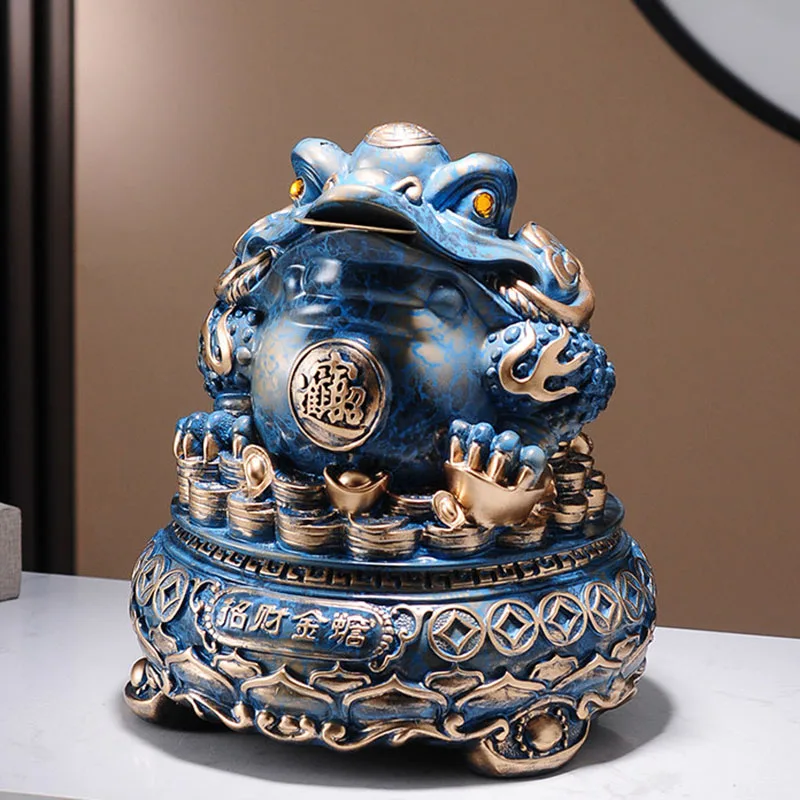 Golden Toad Design Money Boxes Accent Luxury Modern Big Size Unique Storage Cheap Piggy Bank Fashion Tirelire Home Products