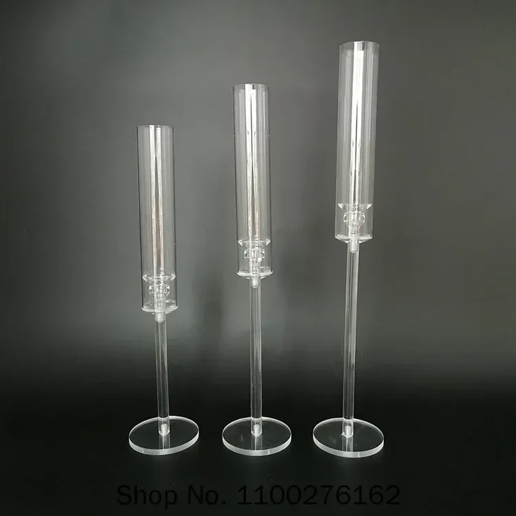 Acrylic Candlesticks Centerpieces Road Lead Candlesticks Centerpieces Wedding Props Christmas Decorations