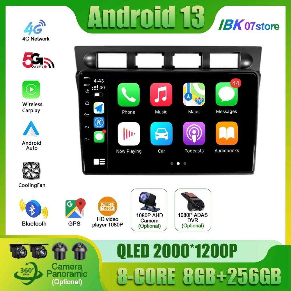 

For Kia Picanto SA Morning 2004 - 2007 Car Radio Multimedia Video Player Navigation 4G GPS CarPlay display Android 13 No 2 din