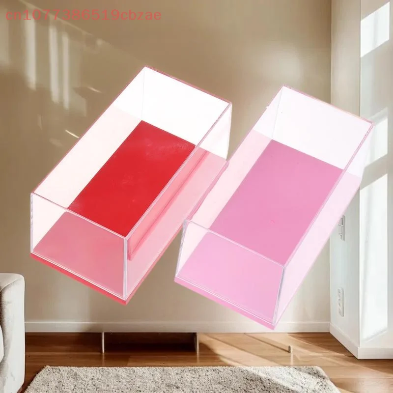 1Pcs Transparent Acryl Lagerung Box Praktische 1/43 Diecast Modell Auto Display Box DIY Staubdicht Display Rack Spielzeug