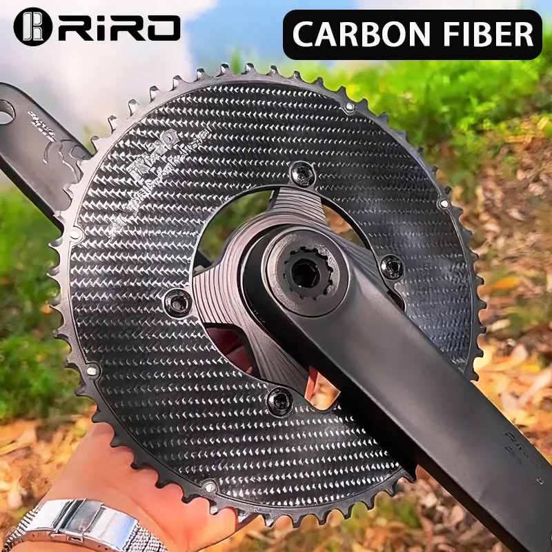 RIRO Road Bicycle Chainring for Shimano R7100 R8100 R9200 R7000 R8000 Lightweight Carbon Folding Bike Chainring 110Bcd Crown