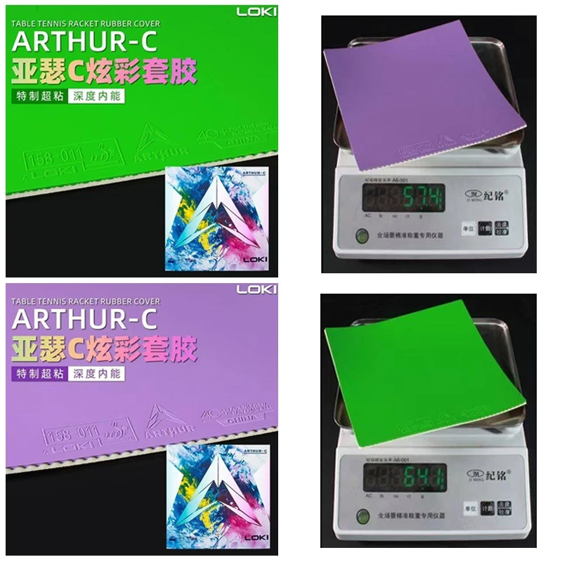 

Colorful LOKI ARTHUR Table Tennis Rubber Sheet Original Sticky Pips-in Table Tennis Racket Rubber Hard Cake Sponge ITTF Aproved