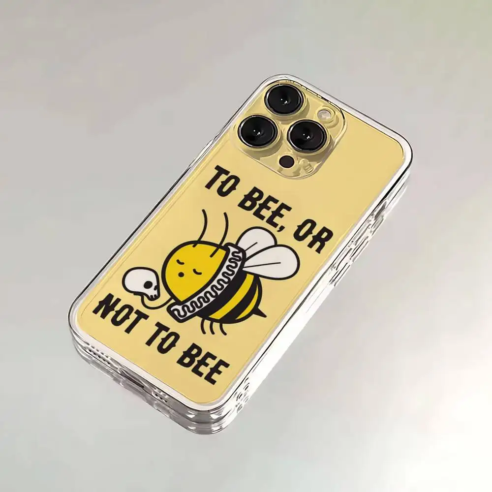 حافظة هاتف كارتون ليتل يلو بيز لهاتف آيفون 16,15,14,13,12,11,17 Pro,Max,Plus,X,XS,XR,SE,غطاء ناعم شفاف صغير