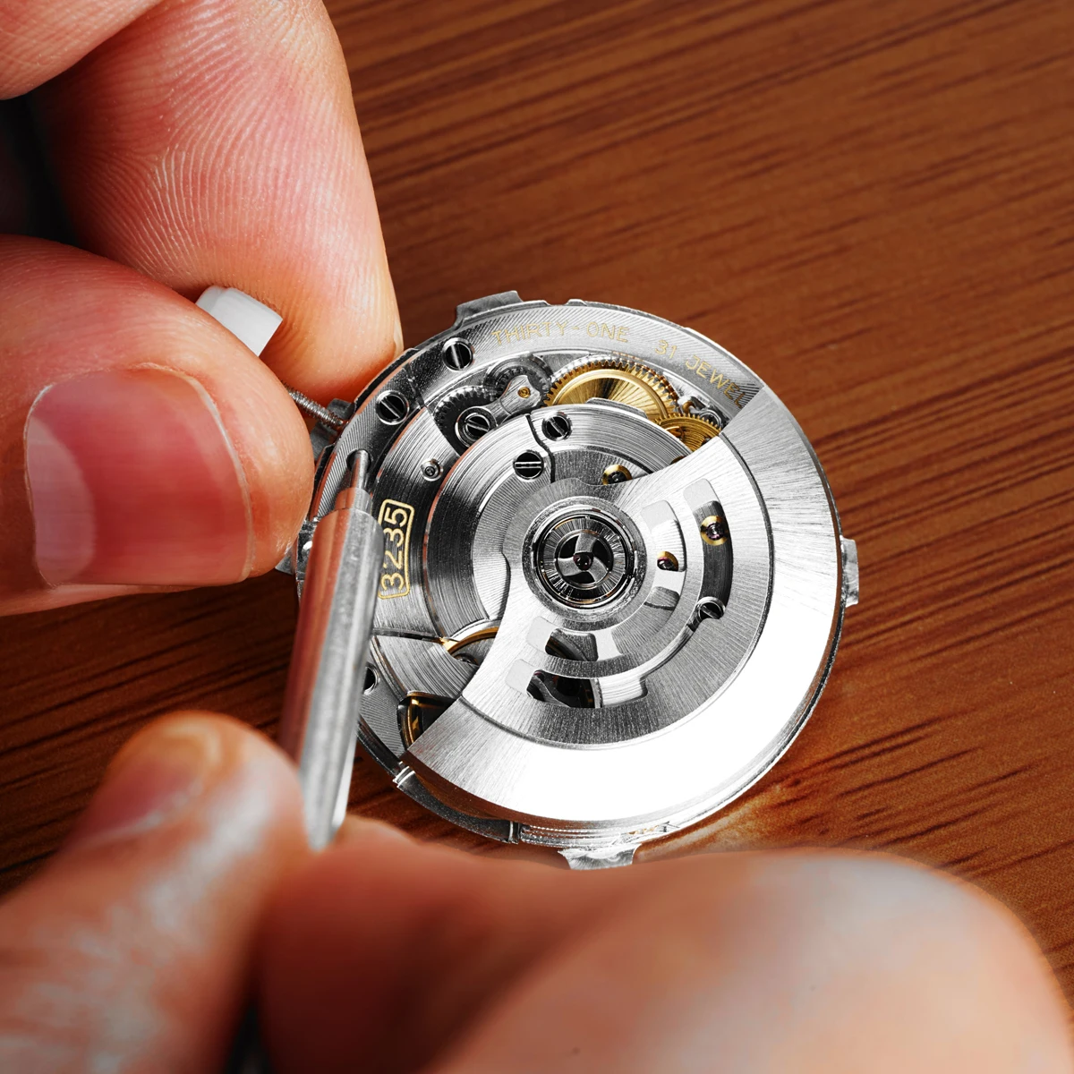 Shanghai VSF Super 3235 automatic mechanical movement blue balance
