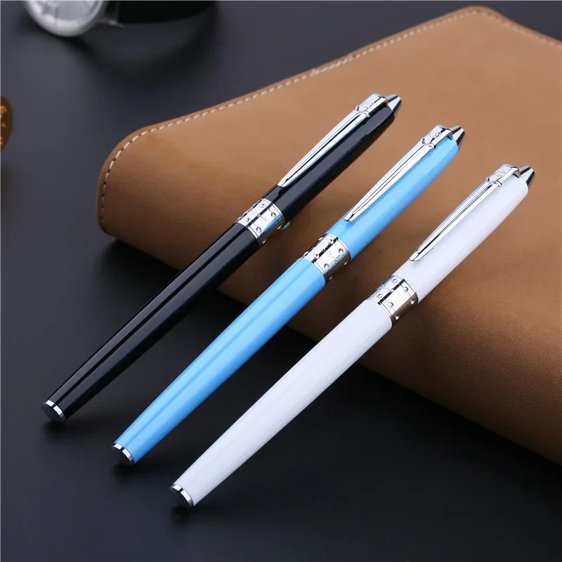 

Picasso 605 Rollerball Pens with 0.5mm Nib Black Silver Clip School and Office Writing Supplies Send Teacher Student