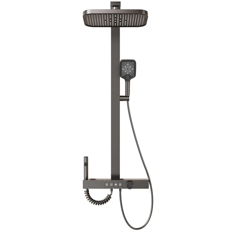 

Toilet, bathroom shower shower set, cream wind