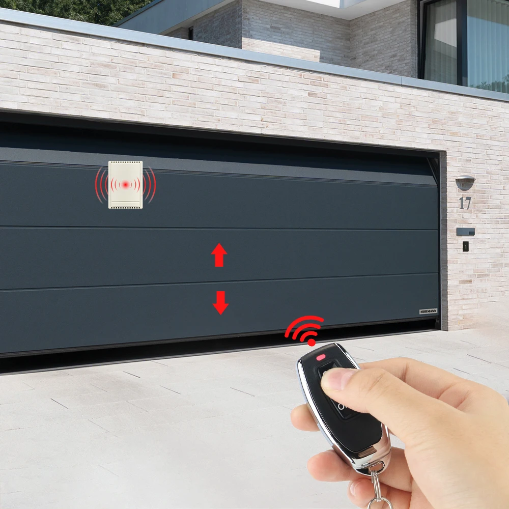 433MHz DC12V 2CH Remote Control Garage Door Controller Wireless Remote Control Switch Electric Gate Receiver Smart Home 433.92